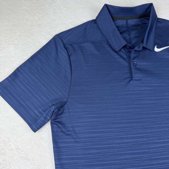 Nike Golf Dri-Fit Tour Texture Mens Polo Short Sleeve Shirt 915876-410-NWT Sm - Picture 3 of 16